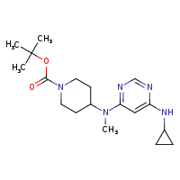tert-butyl 4-{[6-(cyclopropylamino)pyrimidin-4-yl](methyl)amino}piperidine-1-carboxylate