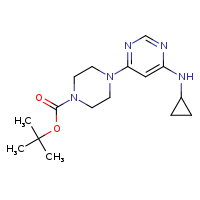 tert-butyl 4-[6-(cyclopropylamino)pyrimidin-4-yl]piperazine-1-carboxylate