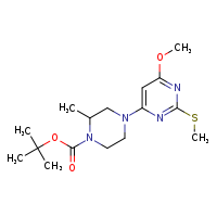 tert-butyl 4-[6-methoxy-2-(methylsulfanyl)pyrimidin-4-yl]-2-methylpiperazine-1-carboxylate