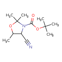 tert-butyl 4-cyano-2,2,5-trimethyl-1,3-oxazolidine-3-carboxylate