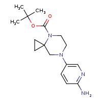 tert-butyl 7-(6-aminopyridin-3-yl)-4,7-diazaspiro[2.5]octane-4-carboxylate
