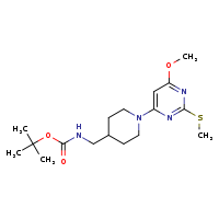 tert-butyl N-({1-[6-methoxy-2-(methylsulfanyl)pyrimidin-4-yl]piperidin-4-yl}methyl)carbamate