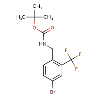 tert-butyl N-{[4-bromo-2-(trifluoromethyl)phenyl]methyl}carbamate