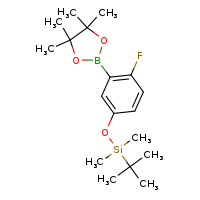 tert-butyl(4-fluoro-3-(4,4,5,5-tetramethyl-1,3,2-dioxaborolan-2-yl)phenoxy)dimethylsilane